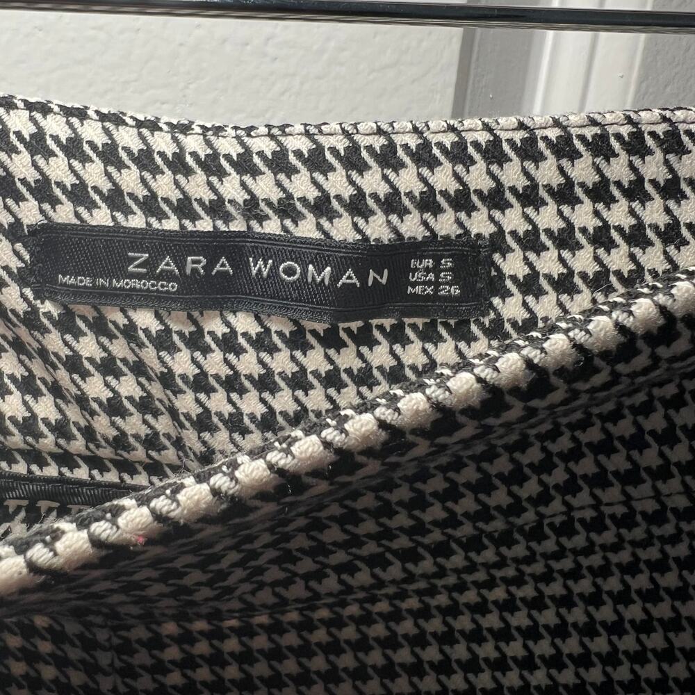 Women's Zara Vintage Black & White Pants Size S - Picture 3 of 4